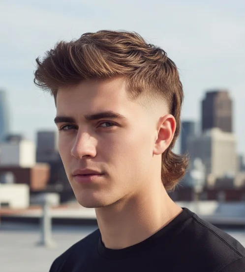 burst fade mullet