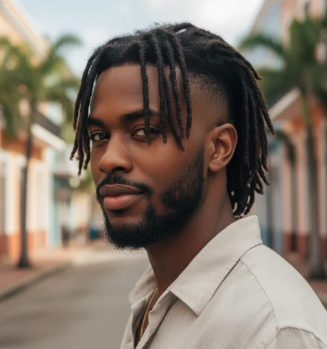 dread mullet fade