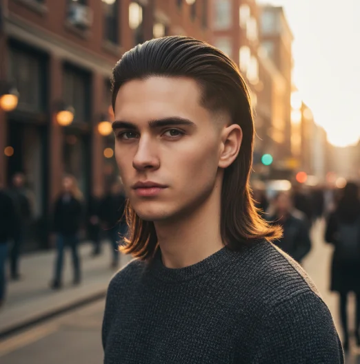 drop fade straight hair