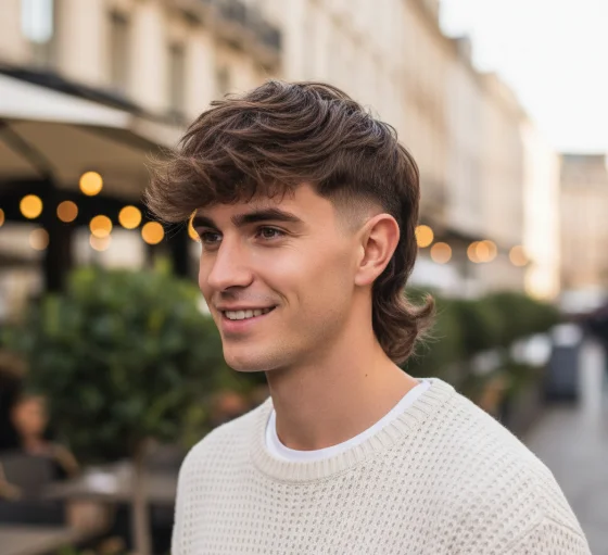 layered moderen mullet