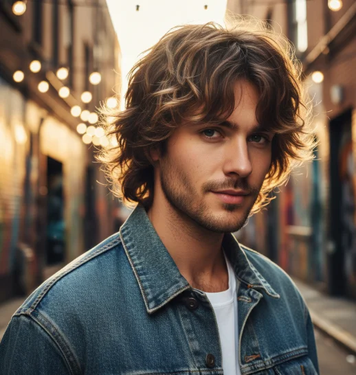 layered wolf mullet