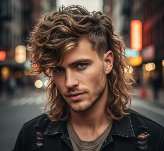 Mohwak shaggy mullet