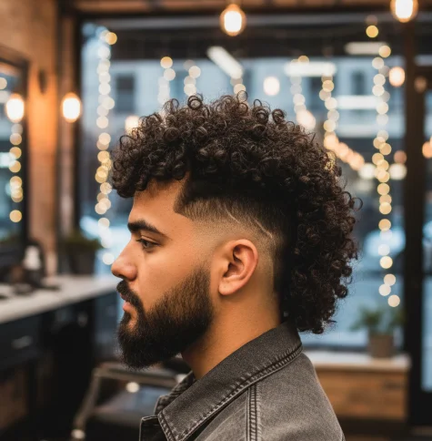 permed moderen mullet