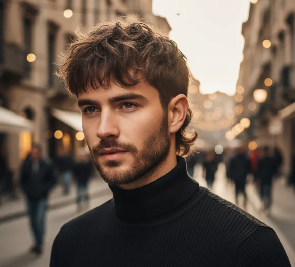 Textured wolf cut