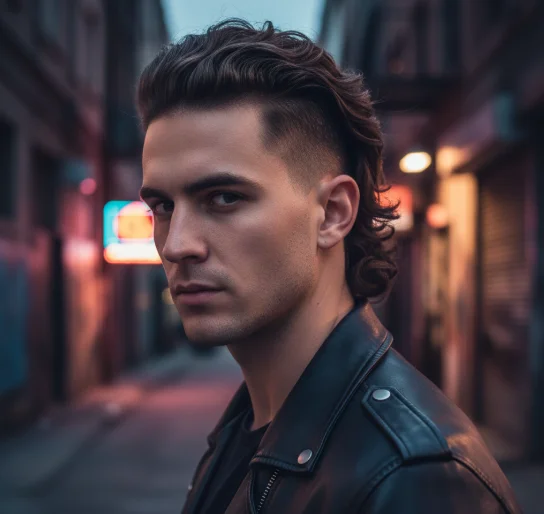undercut moderen mullet fade