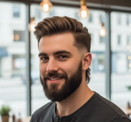 Burst fade mullet