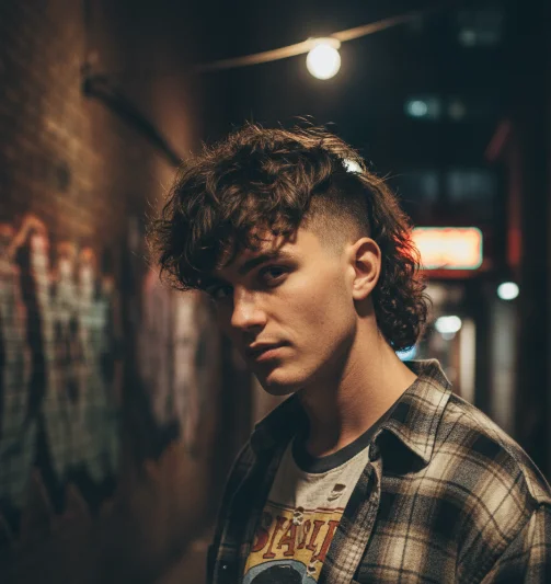wolf cut modern mullet