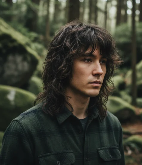 wavy wolf cut